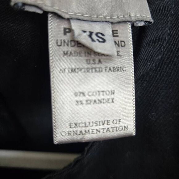 Prairie Underground Black Sleeveless Dress Size XS Minimalist Cotton - Picture 6 of 6